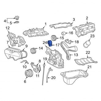 New OEM Genuine Toyota Engine Timing Belt Tensioner - Part # 1354062021