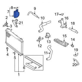 New OEM Genuine Toyota Engine Coolant Reservoir - Part # 164700A040