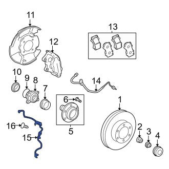 New OEM Genuine Toyota Front Left ABS Wheel Speed Sensor Wiring Harness - Part # 8951604040