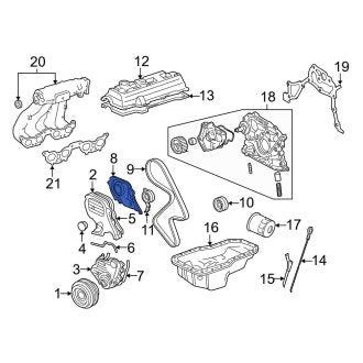 New OEM Genuine Toyota Lower Engine Timing Cover - Part # 1130274040