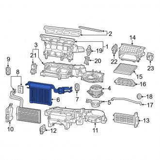 New OEM Genuine Toyota A/C Evaporator Core - Part # 8851104020