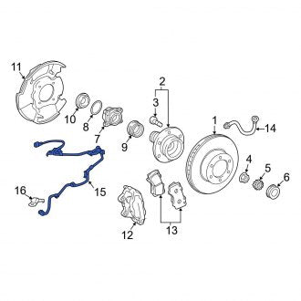 New OEM Genuine Toyota Front Right ABS Wheel Speed Sensor Wiring Harness - Part # 8951604130