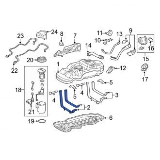 New OEM Genuine Toyota Front Fuel Tank Strap - Part # 7760104050