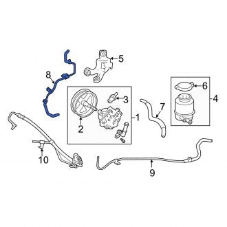 New OEM Genuine Toyota Power Steering Return Hose - Part # 4441633171