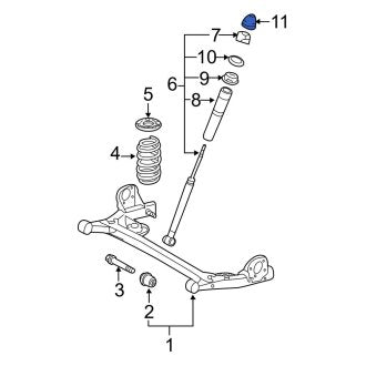 New OEM Genuine Toyota Rear Suspension Shock Absorber Bellows - Part # 4834108030