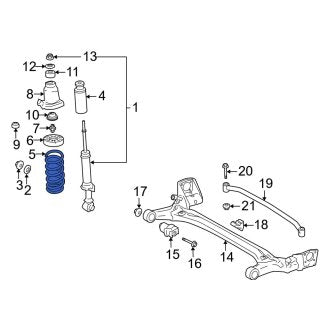 New OEM Genuine Toyota Rear Coil Spring - Part # 4823147101