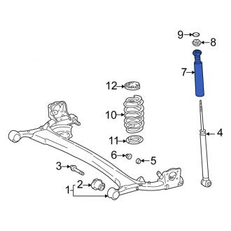 New OEM Rear Suspension Shock Absorber Bellows Fits, 2004-2006 Scion XA - Part # 4875052090