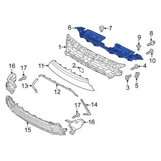 New OEM Grille Reinforcement Fits, 2016 Scion IA - Part # 53114WB001