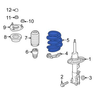 New OEM Genuine Scion, Rear Coil Spring - Part # 48231WB006