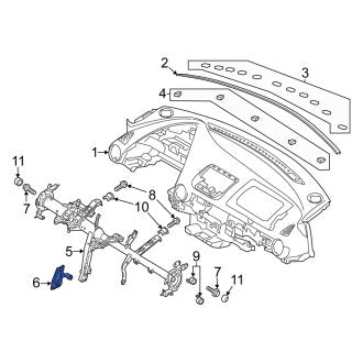 New OEM Instrument Panel Crossmember Bracket Fits, 2016 Scion IA - Part # 55347WB001