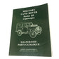 New OEM Land Rover Series III Parts & Illustrations Manual 855201542