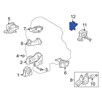 New OEM Rear Engine Mount Bracket Fits, 2008-2014 Scion XB - Part # 1232128240