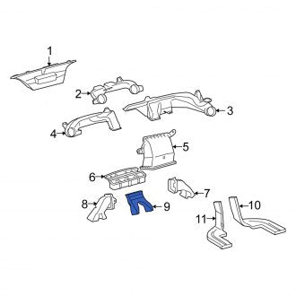 New OEM Right Instrument Panel Air Duct Fits, 2016 Scion IM - Part # 8721212130