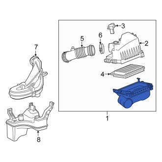 New OEM Air Filter and Housing Assembly Fits, 2016 Scion IM - Part # 1770037350