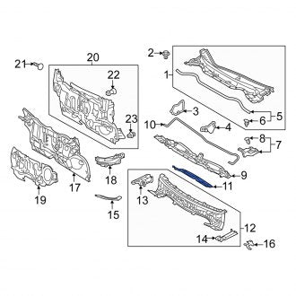 New OEM Cowl Insulator Fits, 2016 Scion IM - Part # 5522412060