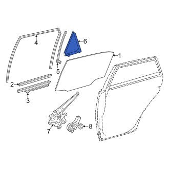 New OEM Rear Left Vent Window Assembly Fits, 2016 Scion IM - Part # 6748812260