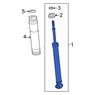 New OEM Rear Suspension Shock Absorber Fits, 2016 Scion IM - Part # 4853080752