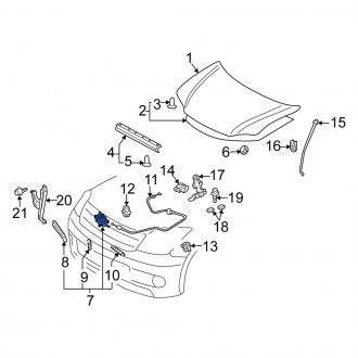 New OEM Front Hood Latch Fits, 2005-2010 Scion TC - Part # 5351021030