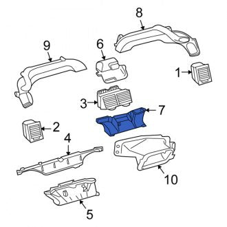 New OEM Lower Instrument Panel Air Duct Fits, 2005-2010 Scion TC - Part # 5584521020