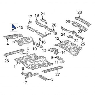 New OEM Foot Rest Fits, 2005-2010 Scion TC - Part # 5819202050