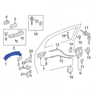 New OEM Genuine Scion, Front Outer Exterior Door Handle - Part # 6921174020J6