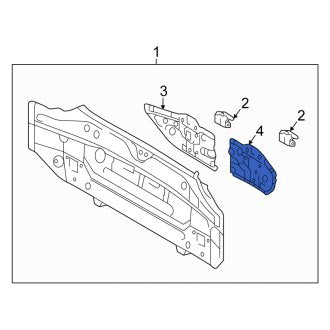 New OEM Left Rear Body Reinforcement Fits, 2011-2016 Scion TC - Part # 5838421070