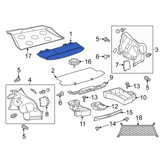 New OEM Rear Cargo Cover Fits, 2011-2016 Scion TC - Part # PT9122116002