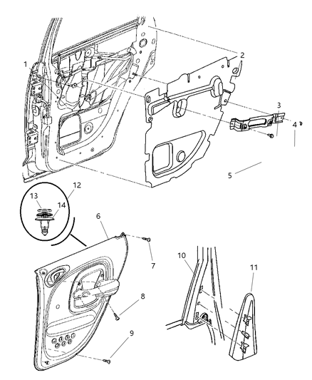 Panel Door Trim Rear