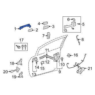 New OEM Genuine Scion, Front Outer Exterior Door Handle - Part # 692111222003