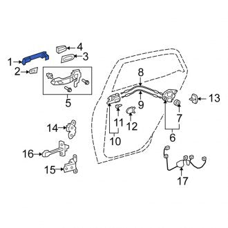 New OEM Genuine Scion, Front Outer Exterior Door Handle - Part # 6921112220V2