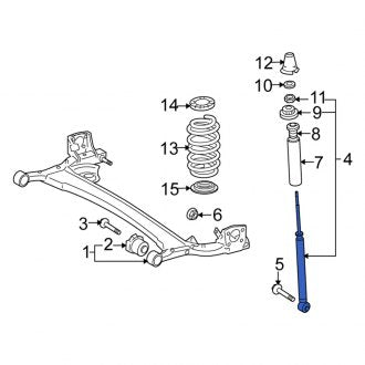 New OEM Rear Suspension Shock Absorber Fits, 2011-2014 Scion XD - Part # 4853080573