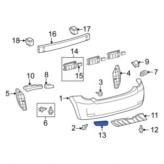 New OEM Genuine Scion, Rear Left Reflector Panel - Part # 8192013022