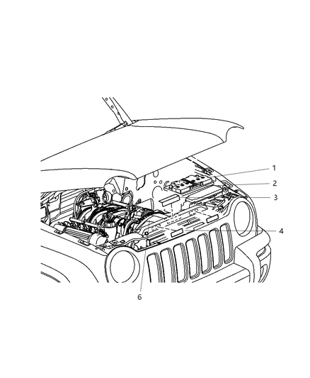 New 2007 Fits Chrysler Liberty Label-Refrigerant - Part # 55037464AF