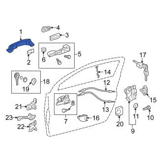 New OEM Genuine Scion, Front Outer Exterior Door Handle - Part # 6921174020K0