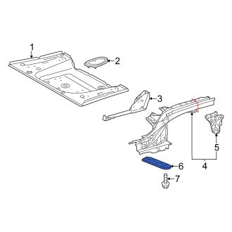 New OEM Genuine Scion, Left Frame Side Member Bracket - Part # 5803674010