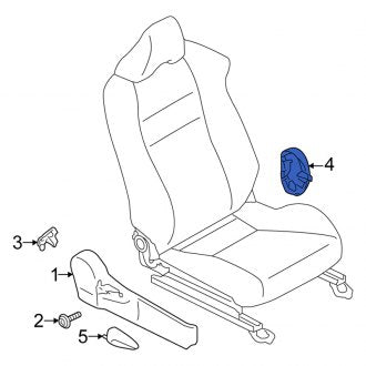 New OEM Front Right Inner Seat Frame Trim Panel Fits, 2013-2016 Scion FR-S - Part # SU00304367