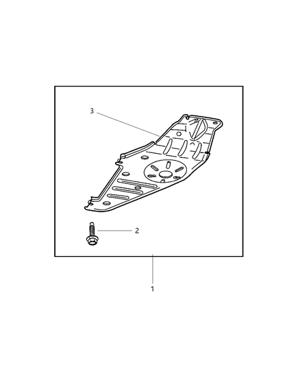 New 1999-2004 Fits Chrysler Grand Cherokee Shield-Transfer Case - Part # 52058922