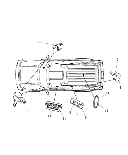 New Fits Chrysler Lamp-Courtesy - Part # 1JC751D1AA