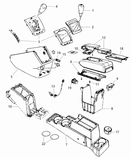 Housing Console Shifter