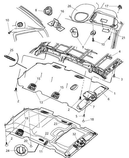 Bracket Overhead Console
