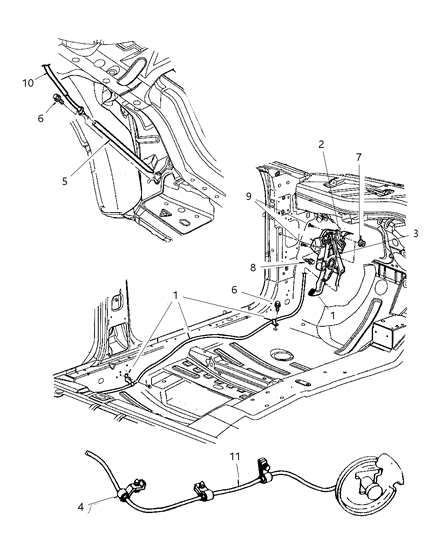 Cable Parking Brake Release