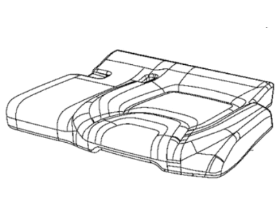 New 2018 Fits Chrysler Grand Cherokee Rear Seat Cushion Cover - Part # 6QB31HL1AA