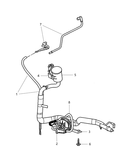 Harness Leak Detection Pump To Canister