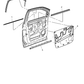 Weatherstrip Front Door Belt Inner