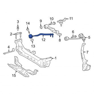 New OEM Front Left Lateral Arm Fits, 1995-2000 Lexus LS - Part # 4867040011