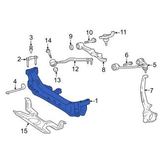 New OEM Front Suspension Subframe Crossmember Fits, 1995-2000 Lexus LS - Part # 5121150030