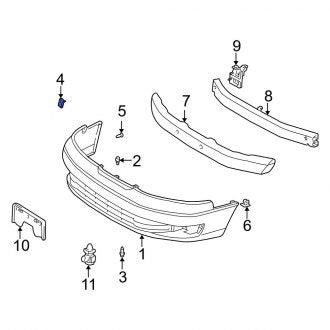 New OEM Genuine Lexus, Front Left Bumper Cover Retainer - Part # 5253633030