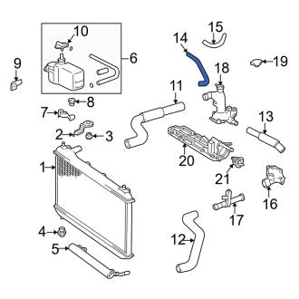 New OEM Engine Coolant Bypass Hose Fits, 1997-1998 Lexus ES - Part # 1626420010