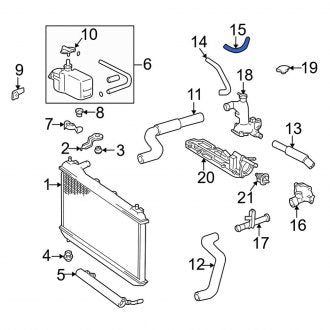 New OEM Engine Coolant Bypass Hose Fits, 1994-2006 Lexus ES - Part # 1626120010