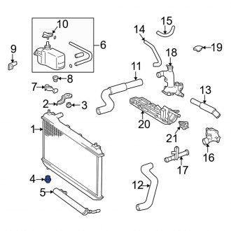 New OEM Lower Radiator Insulator Fits, 1997-2024 Lexus ES - Part # 165350A050